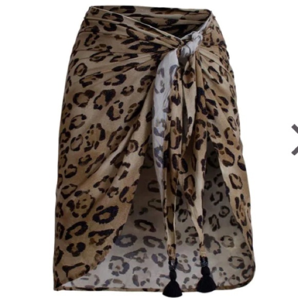 PQ Swim Leopard Swim Sarong NWT - Picture 2 of 5